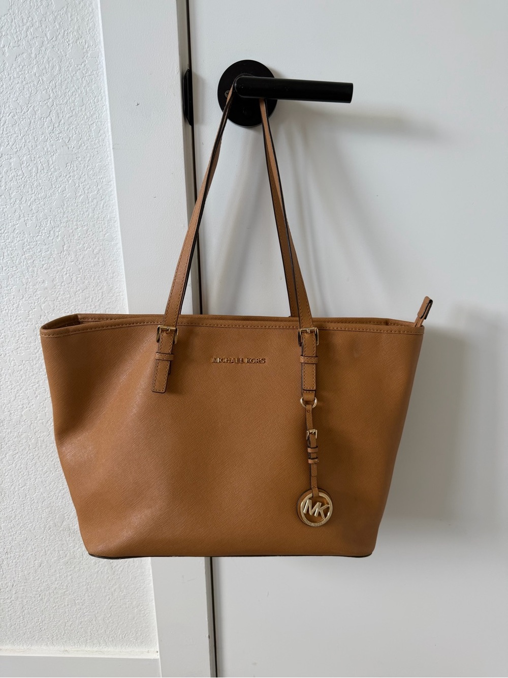 Michael Kors Tan Leather Tote Bag